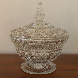 Pressed Glass Candy Dish